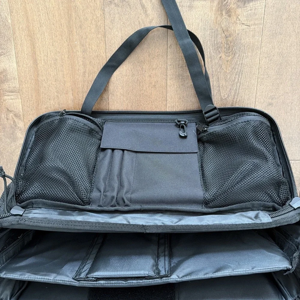 Black PROPPER Tactical Gear Patrol Bag Shoulder Carry Zip MOLLE Used